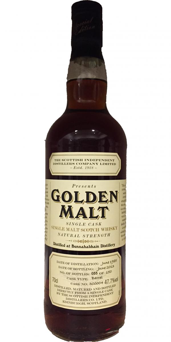 Bunnahabhain 1985 TSID Golden Malt Barrel #300004 47.7% 700ml
