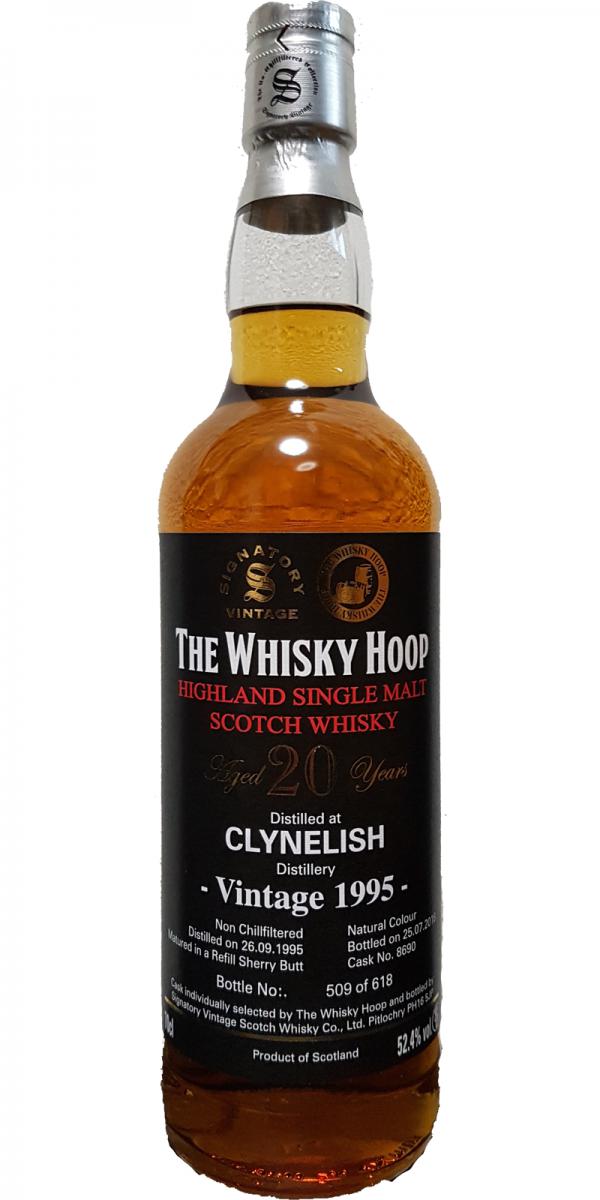 Clynelish 1995 SV Cask Strength Collection Refill Sherry Butt #8690 The Whisky Hoop 52.4% 700ml