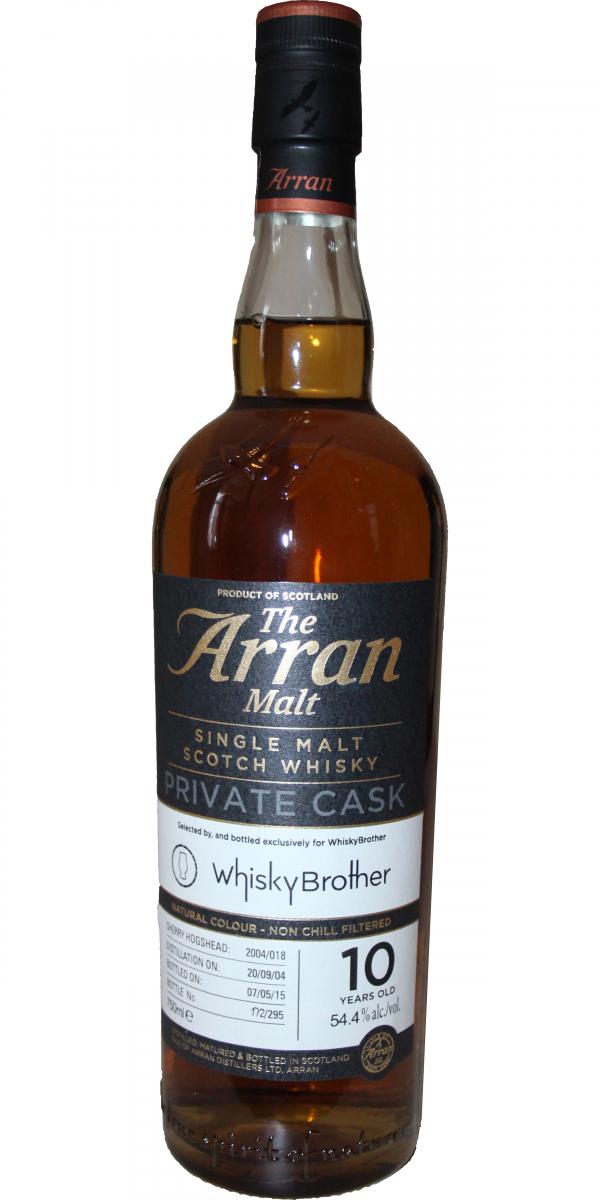 Arran 2004 Private Cask Sherry Hogshead 2004/018 Whiskybrother 54.4% 700ml