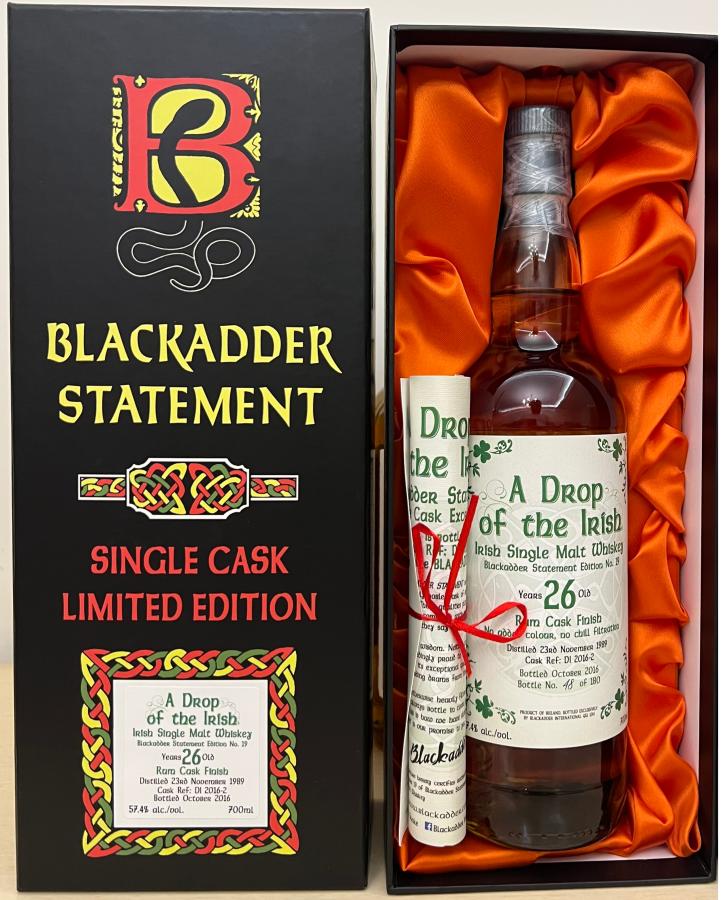 A Drop of the Irish 1989 BA - Ratings and reviews - Whiskybase