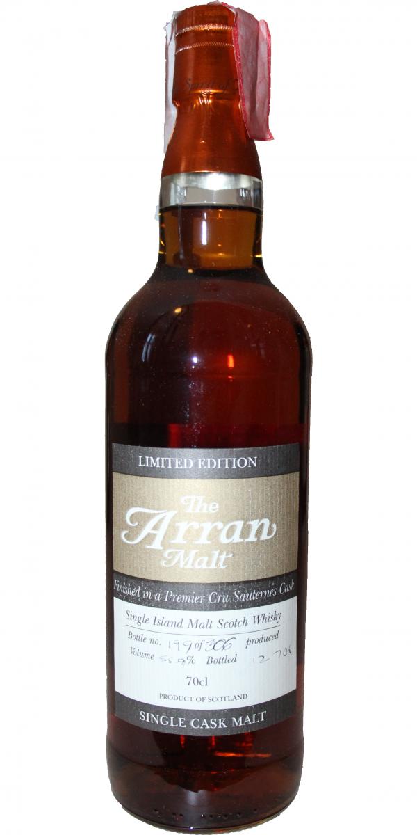 Arran Sauternes Cask Limited Edition Single Cask Malt 55.9% 700ml