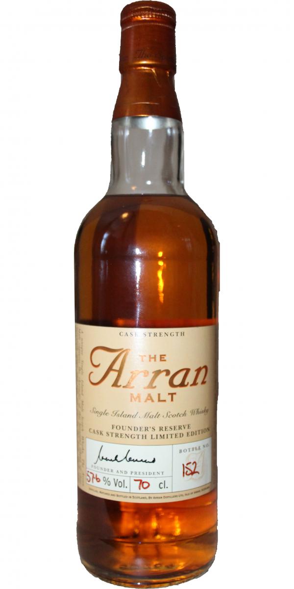 Arran 1995 Founder's Reserve Bourbon Cask 95/92 Japanese Market 57.6% 700ml