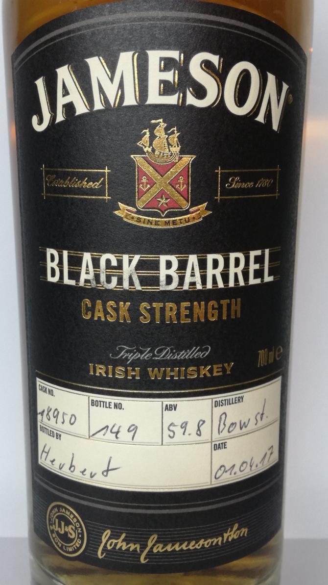 Jameson Black Barrel - Ratings And Reviews - Whiskybase