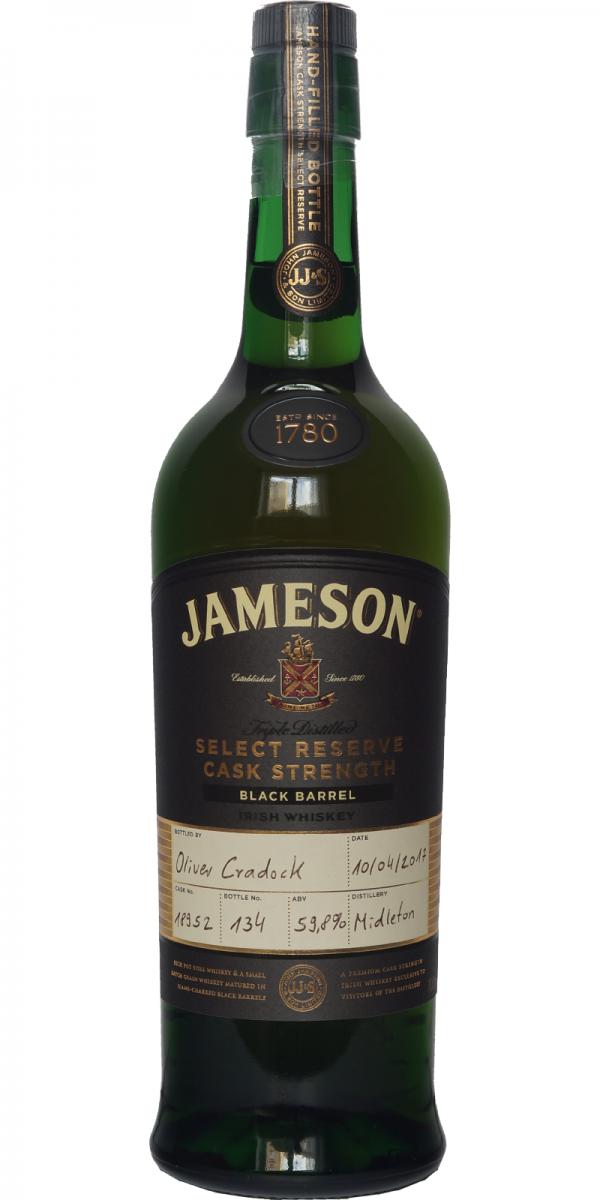 Jameson Black Barrel Hand Bottled at the Distillery #18952 59.8% 700ml