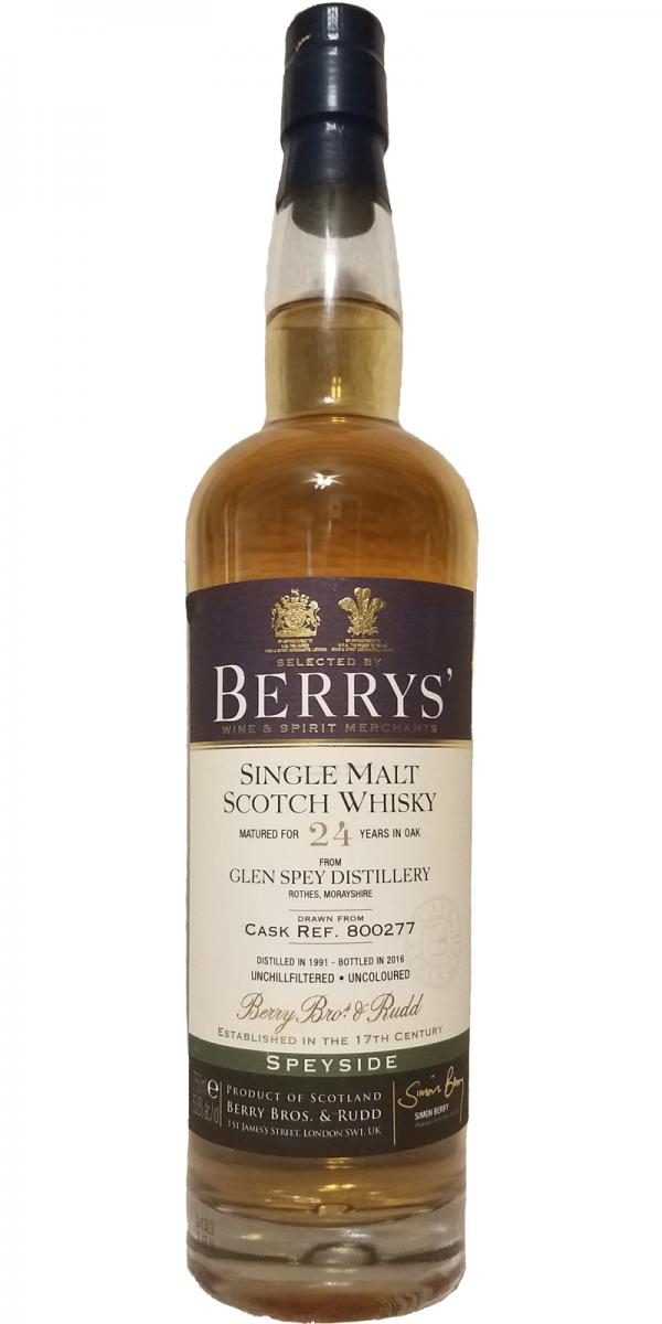 Glen Spey 1990 BR #800277 Total Wine and More 53.8% 750ml