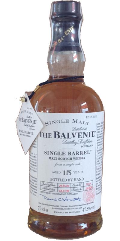 Balvenie 15yo Single Barrel Traditional Oak Cask #10144 47.8% 700ml