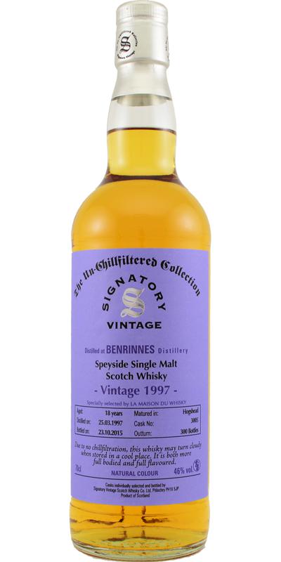 Benrinnes 1997 SV The Un-Chillfiltered Collection #3005 LMDW 46% 700ml
