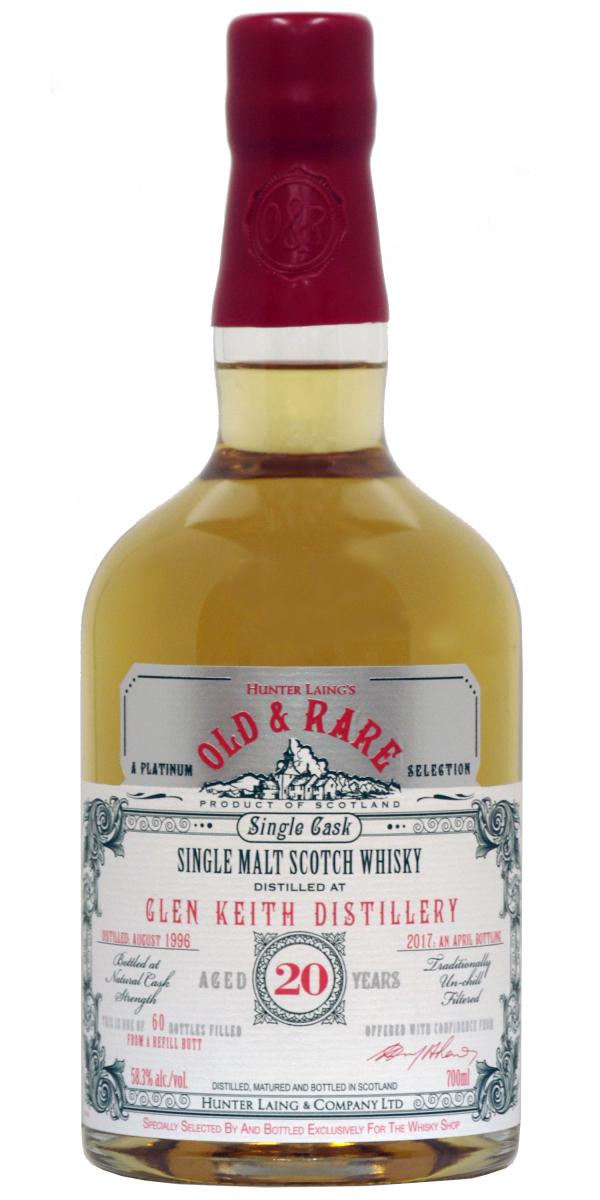 Glen Keith 1996 HL Old & Rare A Platinum Selection Refill Butt The Whisky Shop Exclusive 58.6% 700ml
