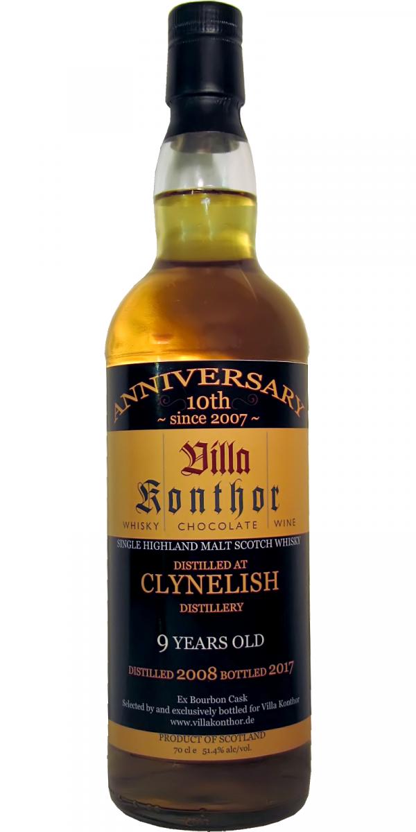 Clynelish 2008 VK 10th Anniversary 2007 2017 Ex-Bourbon Cask 51.4% 700ml