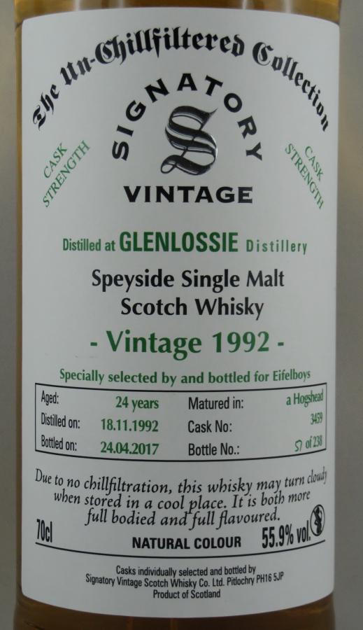 Glenlossie 1992 SV