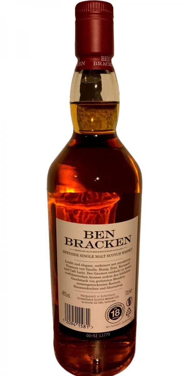 Ben Bracken Speyside Cd - - Ratings and Whiskybase reviews