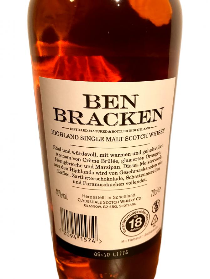 Ben Highland - and - Ratings Whiskybase Bracken reviews Cd