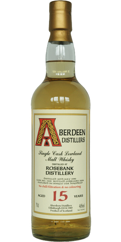 Rosebank 1990 BA Aberdeen Distillers #1529 46% 700ml