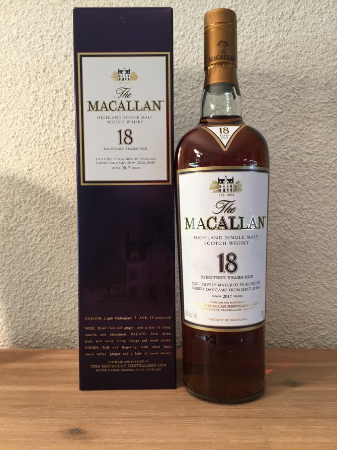 Macallan 18-year-old - Ratings and reviews - Whiskybase