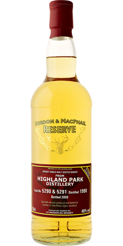 Highland Park 1998 GM Reserve for LMDW 1st Fill Bourbon Barrel 5290 + 91 46% 700ml