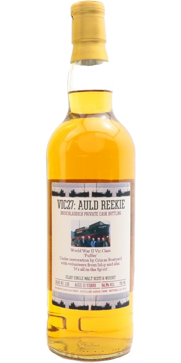 Bruichladdich 2005 Bourbon Cask #1128 VIC27: Auld Reekie 64.3% 700ml