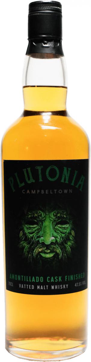 Plutonia Vatted Malt Whisky Campbeltown Amontillado Cask Finished Double Dram 47.5% 700ml