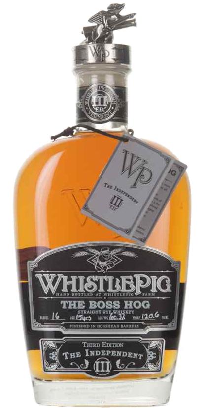 WhistlePig The Boss Hog 3rd Edition The Independent Finished in Hogshead Barrel 16 60.3% 750ml