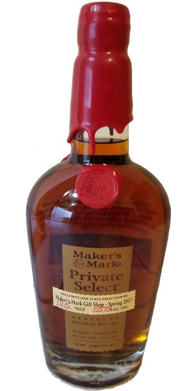 Maker's Mark Private Select Exclusive Oak Stave Selection Jacques-Olivier Leques 55.75% 750ml