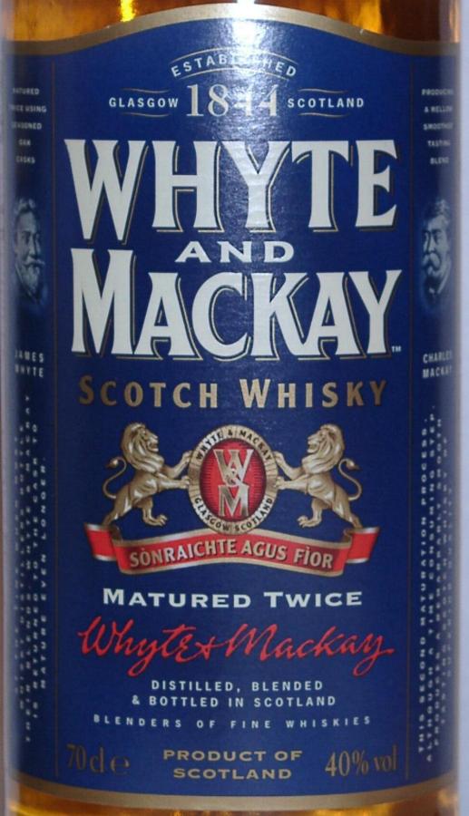 Whyte & Mackay Matured Twice W&M - Ratings and reviews - Whiskybase