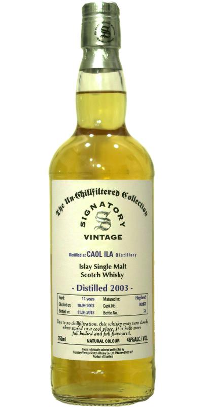 Caol Ila 2003 SV The Un-Chillfiltered Collection #302459 46% 750ml
