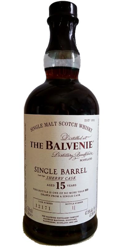 Balvenie 15yo Single Barrel Sherry Cask #12171 47.8% 700ml