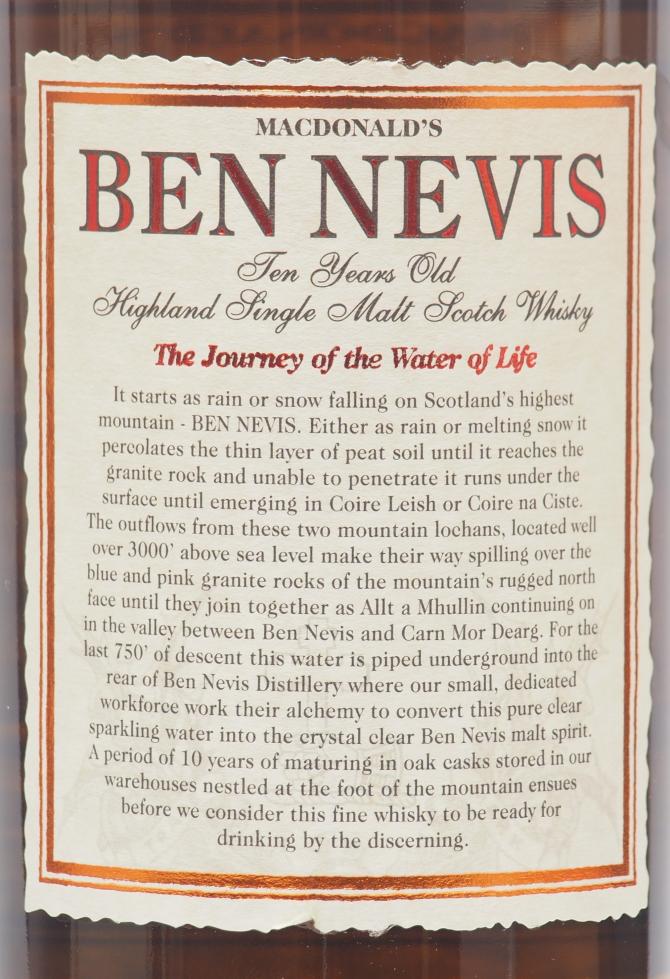 Ben Nevis 10-year-old