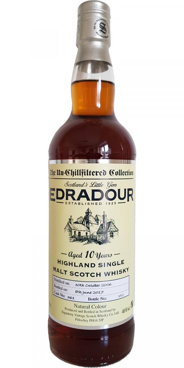 Edradour 2006 SV The Un-Chillfiltered Collection First Fill Sherry Butt #361 46% 700ml
