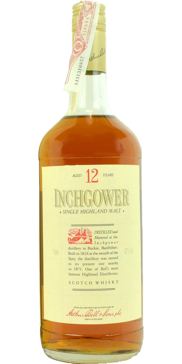 Inchgower 12yo Single Highland Malt 43% 1000ml