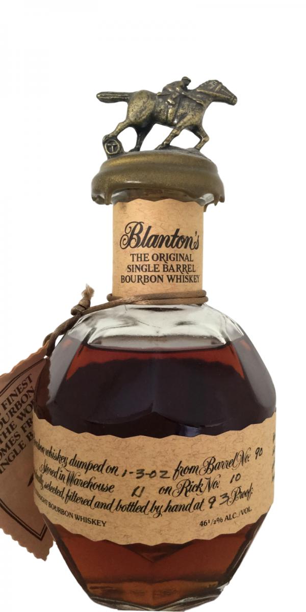 Blanton's The Original Single Barrel Bourbon Whisky #4 Charred American White Oak Barrel 90 46.5% 375ml