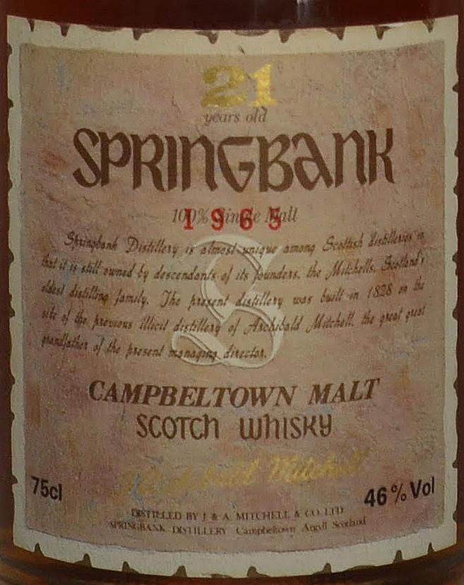 Springbank 1965