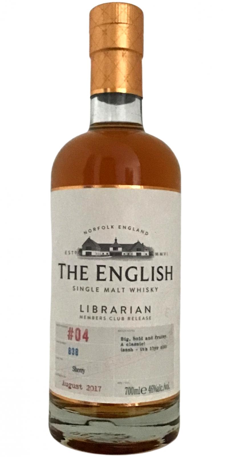 The English Whisky Members Club Release Batch #04
