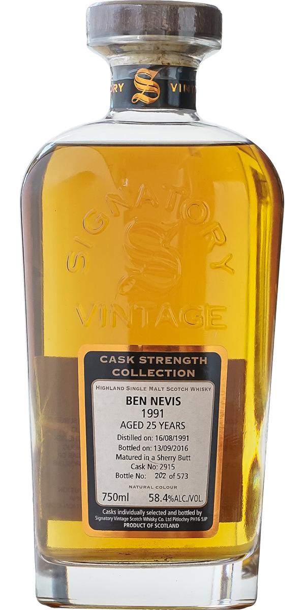 Ben Nevis 1991 SV Cask Strength Collection Sherry Butt #2915 58.4% 750ml